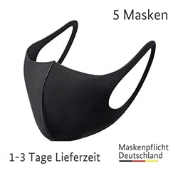 waschbare stoffmasken schwarz