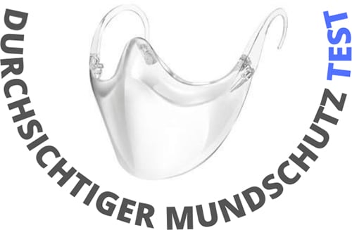 Durchsichtiger Mundschutz Test